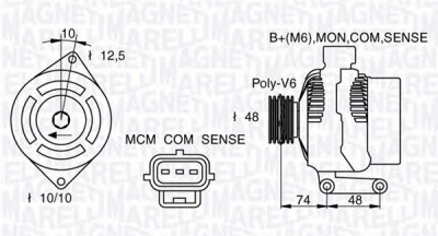 MAGNETI MARELLI 063377411010 -  Генератор